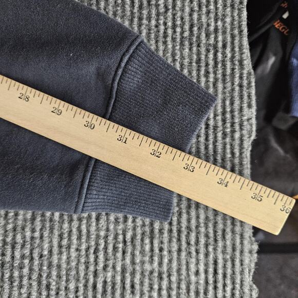 Cabelas Sweatshirt Mens 3XL Gray Quarter Zip Mock Fleece Pullover Embroidered - Picture 10 of 12